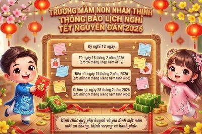 THÔNG BÁO LỊCH NGHỈ TẾT NGUYÊN ĐÁN 2026